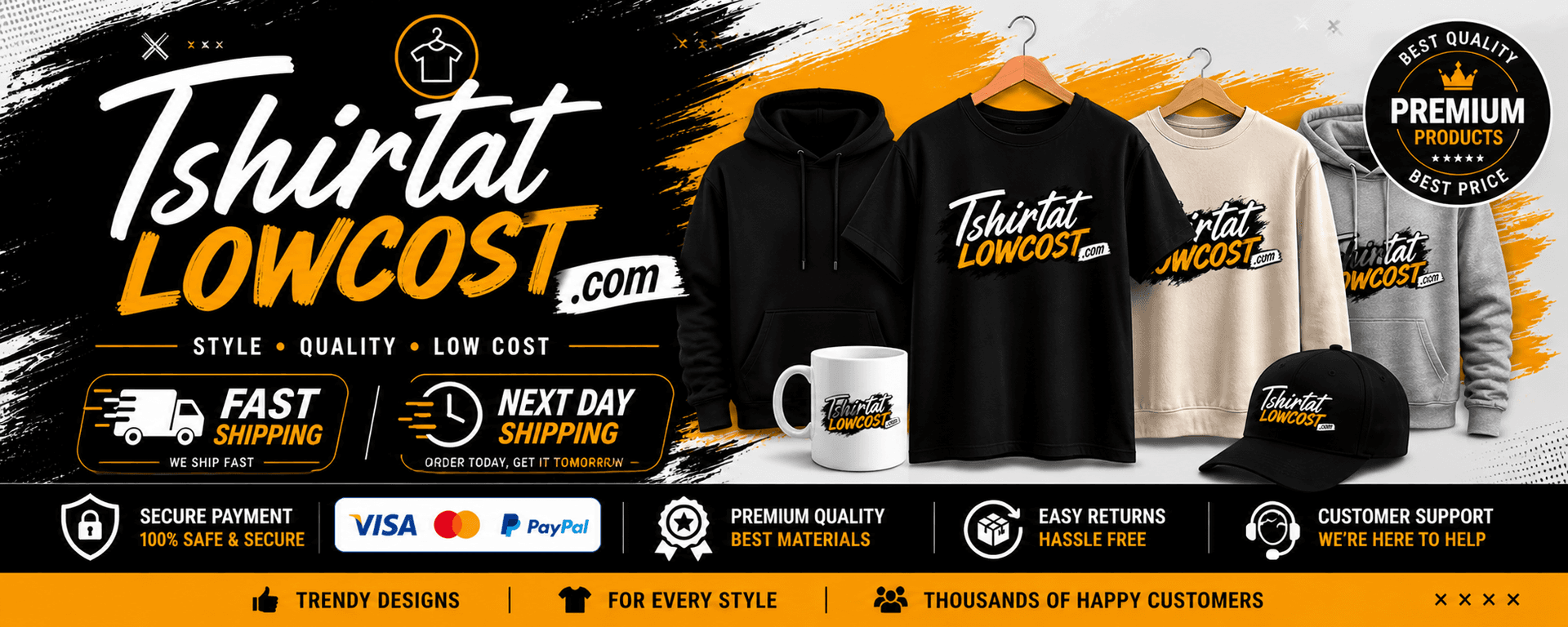 Banner for TshirtAtLowCost